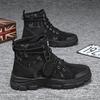 Botas Martin de talla extragrande transfronteriza para hombre, zapatos de otoño de caña alta, botas de trabajo para escalada de caña media, botas de ruibarbo para hombre, Inglaterra