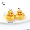 Pingente de Bolsa Cadeado Nuvem Flor de Lótus Peixe Koi Diamantado Banhado a Ouro Antigo Acessórios de Joias para Pulseira DIY Corda Tecida à Mão Elegante