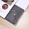Cartera con Cremallera Portadocumentos Tarjeta de Identificación Portatarjetas Multifuncional para Hombre Bolsillo para Tarjetas Integrado Licencia de Conducir