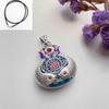 Lote plata antigua artesano 9999 plata de ley esmalte bolsa de la suerte colgante para hombre y mujer retro estilo nacional pez koi colgante de collar regalo
