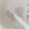 Elegantes pendientes franceses retro con borlas 2024, nuevos pendientes largos de lujo, ligeros y únicos de alta gama.