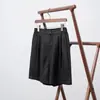Verano Nuevo Estilo Hombres Artístico Gama Alta Casual Moda Versátil Simple Color Sólido Cómodos Shorts de Cinco Puntos