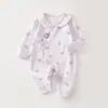 Ropa de Mariposa para Bebé Algodón Puro Etiqueta A Sin Huesos Manga Larga para Recién Nacido Ropa de Gateo para Niña Bebé Ropa para Bebés
