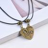 Colar de casal, um par de presente personalizado para namoradas estudantes, colar com cadeado de chave coreano, atacado de bugigangas, Europa e Estados Unidos, além da fronteira