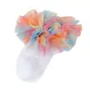 Calcetines de encaje para niños, de algodón y malla de color arcoíris, transpirables y absorbentes del sudor, para bebés, venta al por mayor