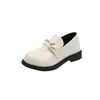 Sapatos Pequenos de Couro para Meninas Primavera e Outono Novo Estilo Coreano Sapatos Loafers Flats Retrô para Crianças Sapatos de Princesa em Couro Envernizado Sapatos de Performance