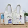Bolsa colete de ombro e mão estilo preguiçoso de grande capacidade original, estilo coreano simples, bolsa de lona para estudantes, bolsa de livros feminina de verão