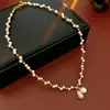 Nuevo Collar con Colgante de Calabaza de Circonita Estilo Chino, Cadena para Clavícula de Lujo Ligero de Nicho, Joyería Exquisita Versátil para Mujeres con un Toque de Alta Gama