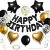 Nuevo Set de Pancarta de Letras con Globos de Feliz Cumpleaños Globos de Papel de Aluminio Suministros de Decoración de Cumpleaños Venta al por Mayor Transfronteriza