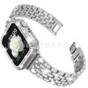 Adequado para Apple Watch Applewatch Pulseira Cinco Contas Diamante Completo Metal Pulseira de Relógio iWatch Smart Modelo Diamante