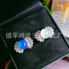 Anillos Chapados en Plata al por Mayor Incrustados con Calcedonia Verde y Ágata, Nuevos Diseños Elegantes y con Estilo Comparables al Jade, Suministro para Transmisión en Vivo