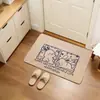 Felpudo de Alfombra para Puerta de Entrada para Uso en el Hogar, Imitación Lino con Base de Goma, Felpudo Antideslizante, Felpudo Resistente a Manchas, Alfombra Anti-Sisal al por Mayor