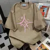 Camiseta de Manga Corta con Estampado de Letras Rombo Graffiti Verano 2026 para Hombres y Mujeres, Diseño de Nicho, Top Estilo Perezoso
