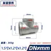 Reductor de T lateral galvanizado grande accesorios para tubería de agua de calefacción de rociadores contra incendios unión tubería de hierro pequeña DN32*25*25