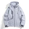 Chaqueta Cortavientos Impermeable para Hombre Primavera y Otoño Nueva Chaqueta Funcional para Exteriores con Capucha Cortavientos para Pareja