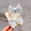 Nuevo Tejido de Encaje Estilo Francés Pasador de Encaje con Lazo Pasador para Cabello Roto Hecho a Mano Pasador con Corazón de Niña Pasador para Flequillo Lateral