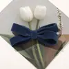 Atmósfera de Otoño e Invierno Terciopelo Retro Felpa Lazo DIY Pinza Lateral Pinza para Flequillo Adorno para el Cabello Horquilla Accesorios para Zapatos y Sombreros