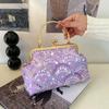 Diseño Nicho de Moda Estilo Chino 2026 Verano Nueva Moda Cadena Bolso de Mano de Lujo Lentejuelas Bolso Cruzado