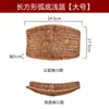 Cesta de Lanches de Rattan Sintético Prato de Batata Frita de Rattan Prato de Frutas Cesta de Legumes para Panela Quente Casa Sala de Estar Prato de Lanches de Amendoim e Frutas Secas