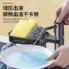 Dispensador de jabón para fregadero personalizado con cesta de almacenamiento, dispensador universal de detergente para fregadero de cocina, cesta de drenaje 360 grados