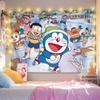 Anime Doraemon Dibujo Animado Lindo Estilo Sanador Tela Colgante Tela de Fondo para Fotos de Celebridades de Internet Cubre Cama para Dormitorio Tela Colgante
