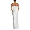 Vestido de sirena de ajuste slim de Amazon INS, vestido strapless minimalista de color liso estilo Ins con forma de corazón