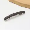 Pinza para el Cabello de Primavera Mate Simple y Elegante para Mujer, Pinza Cuadrada de Acero con Resorte de Color Sólido para Peinados Semirecogidos