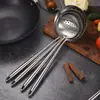 Utensilios de cocina de acero inoxidable, espátula, colador, cuchara sopera grande, espátula de mango largo engrosada no magnética, utensilios de cocina