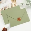 Papel especial engrosado, verde oliva aguacate, sobre de alta gama para saludos escritos a mano, notas de agradecimiento, invitaciones y correspondencia comercial