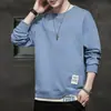 Sudadera Transfronteriza para Hombre 2022 Nueva Moda Otoñal Cuello Redondo Interior Holgado Superior Moda Ropa ins Ropa para Hombre