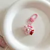 Lindo Colgante Llavero de Dibujos Animados Sanrio Colgante Corazón de Niña Accesorios para Mochila de Estudiante Mejor Amigo Pequeño Regalo
