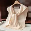 Chal de Lana Pura 100% Lana Cálido y Agradable para la Piel Estilo Elegante Versátil Estilo de Oficina de Gama Alta para Otoño e Invierno
