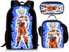 Mochila Nueva de Anime de Dibujos Animados de Dragon Ball de Amazon para Estudiantes de Primaria y Secundaria, Bolsa Escolar, Bandolera, Estuche para Lápices, Set de Tres Piezas
