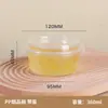 Tazón especial para gelatina de hielo, tazón desechable para gelatina de hierba, leche con doble piel, ensalada de frutas, uso comercial, tazón de embalaje redondo de PP de alta transparencia