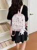 Parque de Diversões Infantil Design de Nicho Desenho Animado Fofo Estilo Coreano Mochila Estudante Estampa de Desenho Animado Grande Capacidade Mochila Versátil
