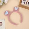 Nueva Diadema para Orejas de Amor Celebridad de Internet Dulce Sello para el Cabello Ajuste para Mascarilla Diadema de Felpa Antideslizante Accesorios Lindos para el Cabello para Niños