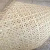 Material de Esterilla de Ratán Tejido Octagonal con Ojo de Ratán Natural Indonesio, Esterilla de Ratán con Patrón de Cuadros de Agujero Hexagonal, Esterilla de Ratán con Patrón de Rejilla, Esterilla con Forma de 7, Esterilla con Forma de Cruz