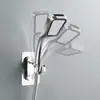 Base de ducha sin perforaciones fija ajustable ventosa de ducha de baño soporte de ducha gancho para alcachofa de ducha base