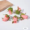 Botões de Rosa Artificiais Transfronteiriços, Cabeças de Flores de Seda, Flores Decorativas, Adereços de Fotografia, Materiais DIY, Flores Artificiais Feitas à Mão
