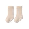 Meias infantis primavera/outono/inverno antiderrapantes cor sólida lisas meias de bebê ins para meninos e meninas crianças médias e grandes meias de algodão até a panturrilha