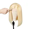 Comércio exterior Europa e Estados Unidos moda frontal renda cabelo médio longo peruca cobertura total da cabeça África quente peruca cabeça bobo