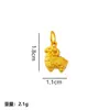 Pingente de Ovelha do Zodíaco Chinês Ornamento de Cordeiro Desenho Animado Acessório de Joia DIY Tecido com Corda Vermelha Acessório do Ano do Zodíaco