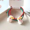 Laços de Cabelo Elásticos de Natal 2024 Papai Noel Árvore de Natal Laços de Cabelo Rena Bandas de Cabelo Dois em Um Alta Elasticidade