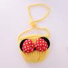 Sombrero Infantil Estilo Coreano Lindo Mickey para Niñas Sombrero de Lana para Niña Pequeña Bebé Sombrero de Pescador Tejido Conjunto de Moda Dibujos Animados