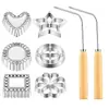 Molde para Freír Transfronterizo Aleación de Aluminio Cuchara Antiadherente para Pasteles de Aceite, Rábano Rallado, Cuchara para Pastel de Camarones, Molde para Hornear, Gadgets de Cocina