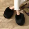 Chinelos de algodão fofos para mulheres, venda quente transfronteiriça para outono e inverno, chinelos peludos quentes para casa indoor no atacado, tamanho grande de comércio exterior