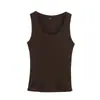 Comercio Exterior 2026 Otoño Nuevo Estilo Europeo y Americano Moda Femenina Casual Holgado Versátil Sin Mangas Canalé Superior 3253301