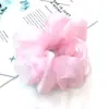 Estilo Nuevo Coreano Super Grande Elegante Versátil Plegado Color Sólido Anillo para el Pelo de Bol Grande Joyería de Anillo para el Pelo de Niñas