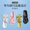 Zapatillas Plegables Portátiles de Viaje Estilo Nuevo para Hombres y Mujeres Viaje de Negocios Baño Aptas para el Baño Antideslizantes Sandalias de Viaje para la Playa