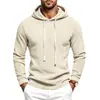 Sudadera con capucha para hombre de Amazon, estilo europeo y americano, jersey con cordón para otoño e invierno, top simple y versátil de forro polar de manga larga